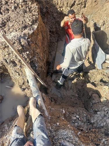 شکستگی خط انتقال آب روستایی آبادان ترمیم شد؛ بازگشت جریان آب صیداویه به حالت پایدار