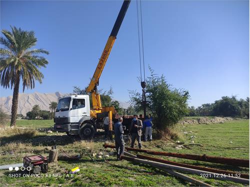 اورهال و بهسازی چاه تاسیسات آبرسانی کوی مشهد تشان بهبهان