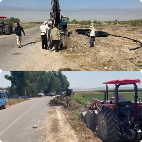 اصلاح خط انتقال آبرسانی روستایی بهبهان