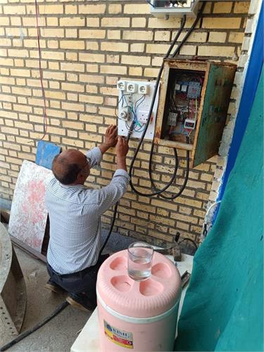 نصب تجهیزات برق و راه‌اندازی ایستگاه پمپاژ فاضلاب صوفی‌آباد شادگان