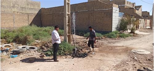 ترمیم شکستگی‌های شبکه آب شرب سوسنگرد برای جلوگیری از هدررفت