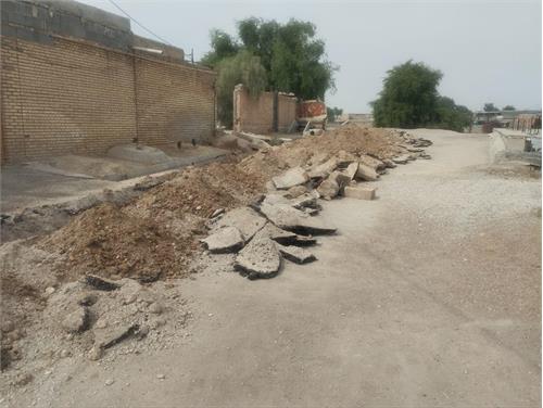 رفع شکستگی و اصلاح ۳۰ متر از شبکه آب شرب روستایی گتوند