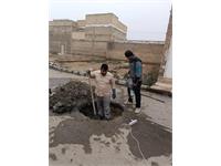 پوشش ایمنی و زیباسازی منهول‌های فاضلاب در سوسنگرد کلید خورد