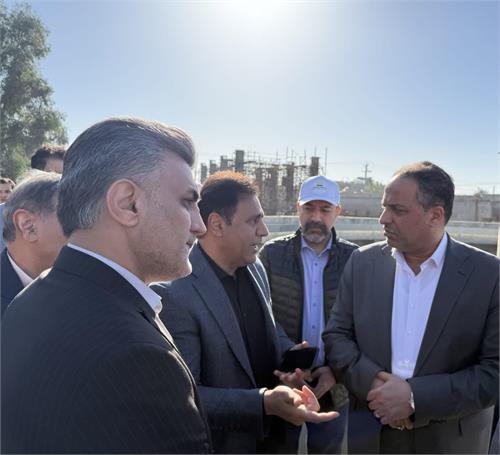 بازدید مدیرعامل شرکت مهندسی آب و فاضلاب کشور از تصفیه‌خانه فاضلاب غرب اهواز