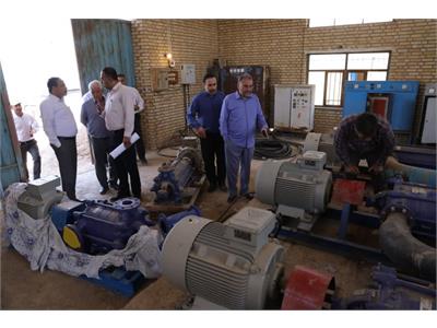 بازدید معاون نظارت بربهره برداری آب و مدیرکل حراست آبفا کشور