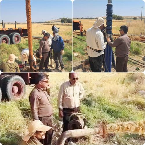 با هدف رفع افت فشار آب انجام شد؛ تعویض الکترو موتور شناور چاه دهستان دودانگه بهبهان