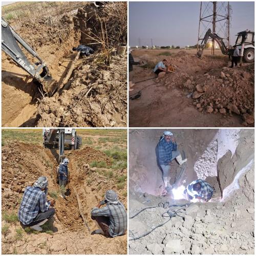 شکستگی خط انتقال تامین آب شرب 65 خانوار روستای رامشیر ترمیم شد