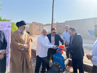 افتتاح فاز اول و کلنگ‌زنی فاز دوم پروژه بازسازی شبکه آب شرب آغاجاری