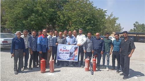 برگزاری کارگاه آموزشی و مانور اطفاء حریق ویژه کارکنان آبفا رامهرمز