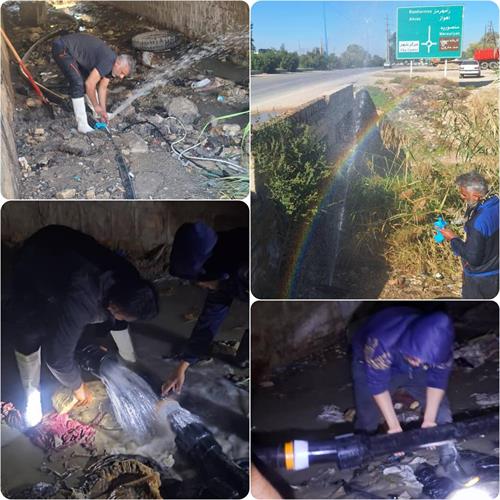 با شناسایی براشت آب غیر مجاز انجام شد: تعمیر خط انتقال آبرسانی مناطق کریم آباد و سالار آباد بهبهان