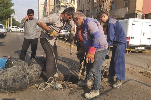 آبادان؛ اجرای عملیات گسترده برای ارتقای پایداری شبکه فاضلاب