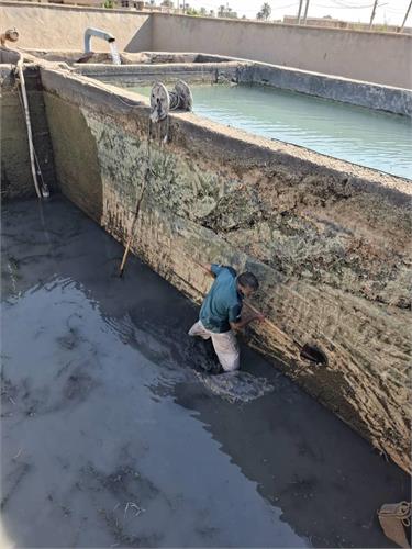 لایروبی مخازن ذخیره آب تاسیسات روستایی بستان