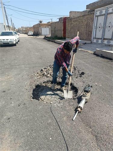 تردد ایمن تر در سوسنگرد بامرئی سازی منهول های فاضلاب