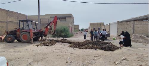 اتصال بیش از ۲۱ خانوار خرمشهری به شبکه فاضلاب
