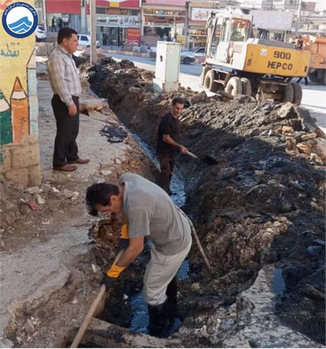 رفع مشکل دفع فاضلاب و آب‌های سطحی ۴۰ خانوار در مسجدسلیمان