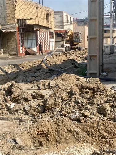 رفع مشکل افت فشار آب ۲۰۰ خانوار در بندر ماهشهر با اجرای شبکه جدید