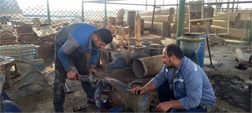 تعمیر پمپ آب، تصفیه‌خانه شهید کشتکار آبادان و بازگشت به مدار بهره‌برداری