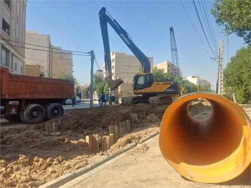 اجرای طرح جمع‌آوری فاضلاب هزار در منطقه زیتون کارمندی و ملی راه اهواز