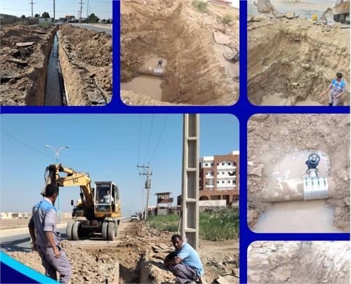 آبرسانی به بیمارستان ۱۶۰ تختخوابی تامین اجتماعی آبادان