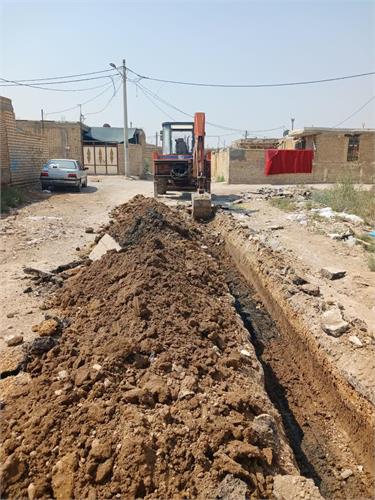 نوسازی 600 متر از شبکه آب روستای دربندغربی خرمشهر