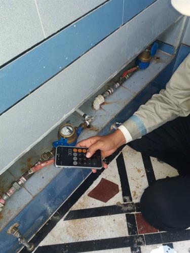 قرائت کنتورهای آب با استفاده از تلفن همراه در استان خوزستان