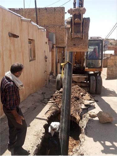 اصلاح کانال فاضلاب نمره هشت  و رفع مشکل ۵۰۰ خانوار مسجدسلیمان