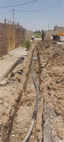 اصلاح و توسعه ۱۰۰ متر شبکه آب شرب در روستای دربند غربی خرمشهر