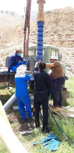 پایداری شبکه آبرسانی روستای پرتو باغملک با تعویض الکتروپمپ تاسیسات آبرسانی