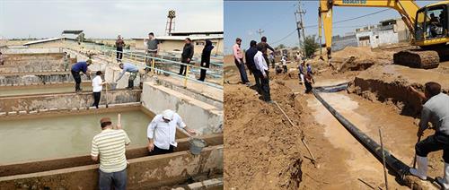 تدابیر آبفا استان برای کنترل بحران سیل و کاهش خسارات آن به تاسیسات آبرسانی خوزستان