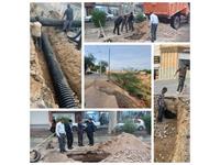 اجرای عملیات خط انحرافی آب‌های سطحی در شوشتر