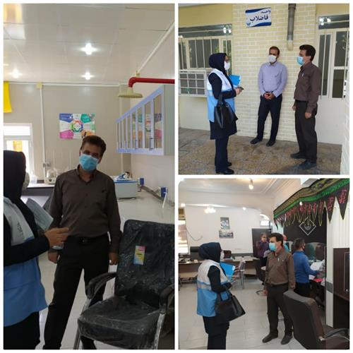 بازدید کارشناس مرکز بهداشت از واحد‌های مختلف آبفا منطقه دزفول