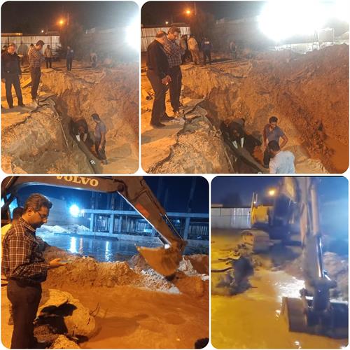 آب منازل سازمانی کوی شیخ معصومی بهبهان پایدار شد