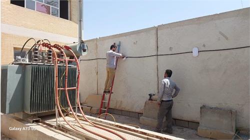 انجام اقدامات اصلاحی و سرویس تجهیزات برق در تأسیسات آبفا آبادان