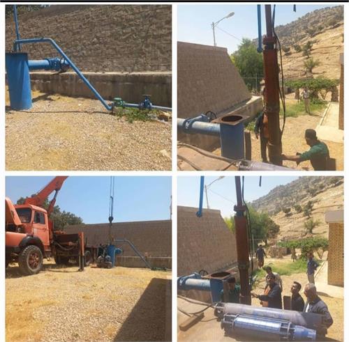 پایان تنش آبی ۱۵۰ خانوار روستایی اندیکا با نصب پمپ جدید در تاسیسات آبرسانی