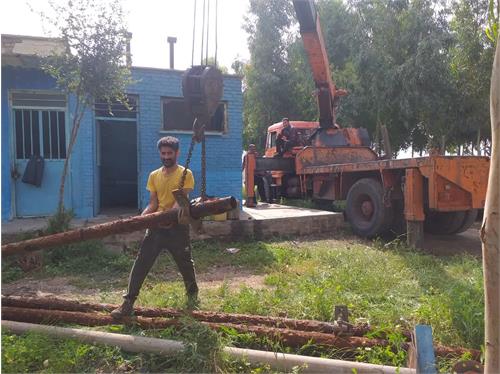 نصب الکتروپمپ شناور جدید در تاسیسات روستایی دزفول
