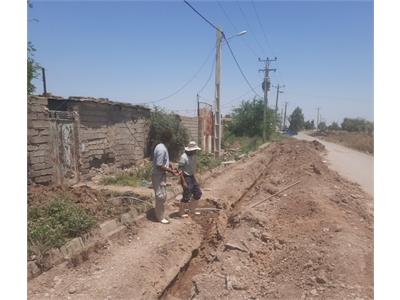 توسعه و اصلاح 268 متر شبکه توزیع آب در بخش روستایی شوش