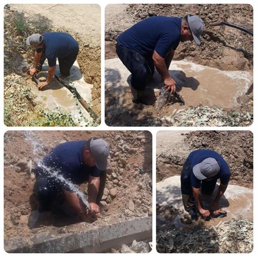 شناسایی و قطع ۱۰ فقره انشعاب غیرمجاز در روستای دشت بزرگ گتوند