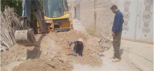 رفع افت فشار آب ۲۷ خانوار در روستای سالمی شادگان