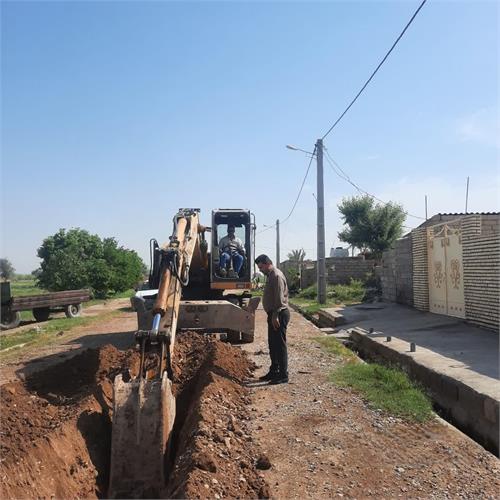 توسعه شبکه توزیع آب در روستای بخش مرکزی شوش