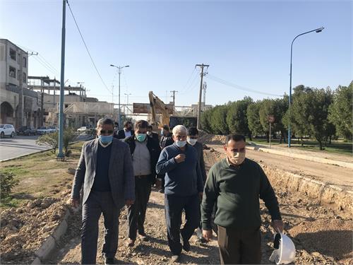 جلسه مدیر عامل آبفا خوزستان با بازرس کل استان خوزستان و بازدید از پروژه های فاضلاب اهواز+تصاویر