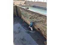 لایروبی مخازن ذخیره آب تاسیسات روستایی بستان