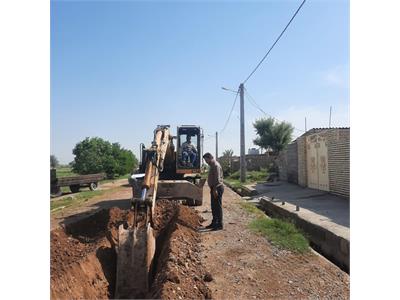 توسعه شبکه توزیع آب در روستای بخش مرکزی شوش