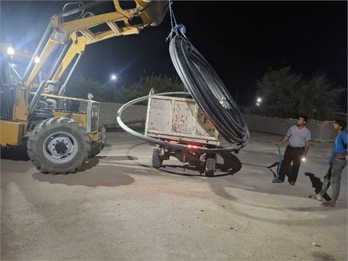 اصلاح شبکه و جابجایی انشعابات در روستای گنبد لران رامهرمز