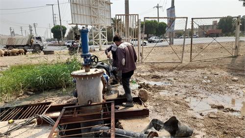 تعمیرات و اورهال در ایستگاه اصلی دیزل‌آباد خرمشهر برای آمادگی در برابر بارندگی