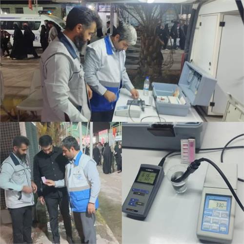 آبفا خوزستان پیشرو در تضمین کیفیت بهداشتی آب آشامیدنی زائران ؛ پایش شبانه روزی آب شرب مواکب مرز شلمچه و چذابه