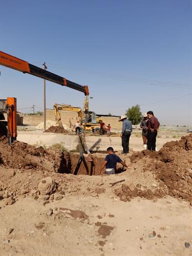 حادثه خط لوله شهرک بندبال دزفول رفع شد