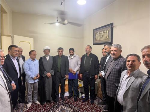 تجلیل و تقدیر مشاور امور ایثارگران شرکت مهندسی آبفا کشور از همکاران ایثارگر «جنگ رمضان» در آبفا خوزستان